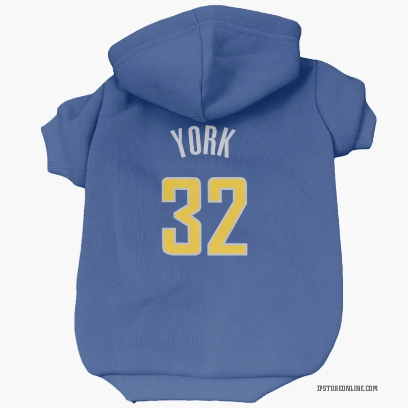 Gabe York  Blue Indiana Pacers  Cat & Dog Pet Hoodie