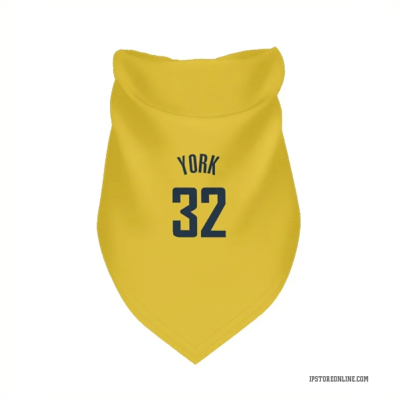 Gabe York  Gold Indiana Pacers  Cat & Dog Pet Bandana