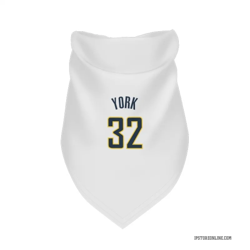 Gabe York  White Indiana Pacers  Cat & Dog Pet Bandana