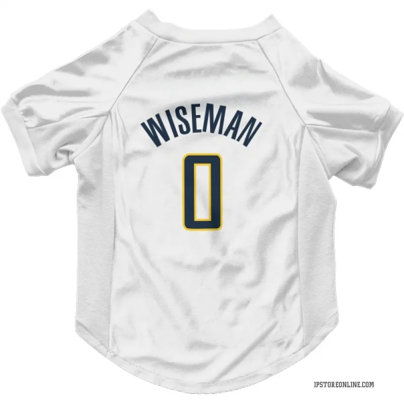 James Wiseman White Indiana Pacers Cat & Dog Pet Jersey