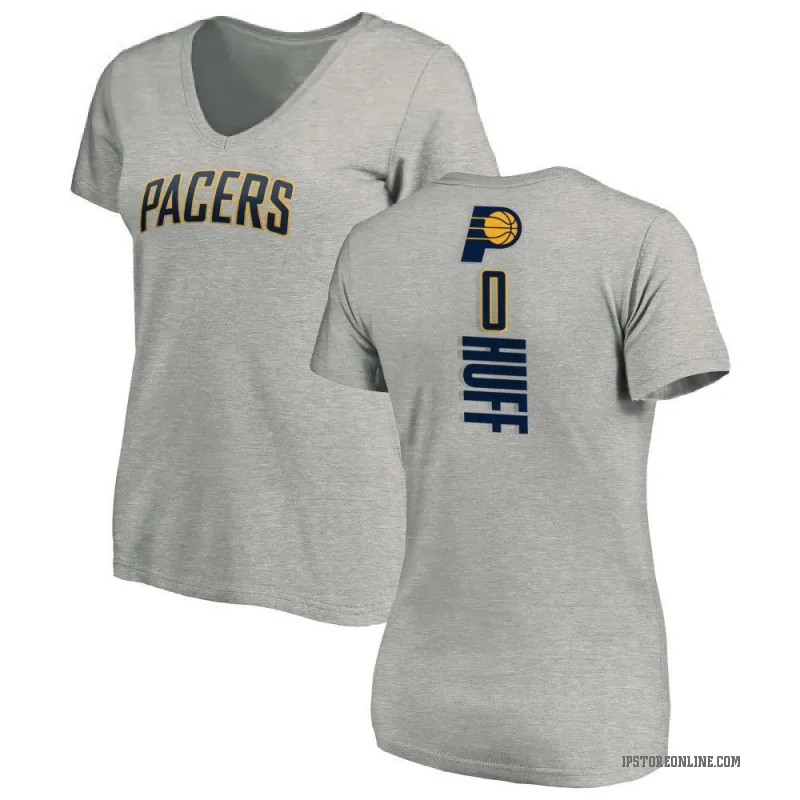 Jay Huff Women's Indiana Pacers Ash Backer T-Shirt