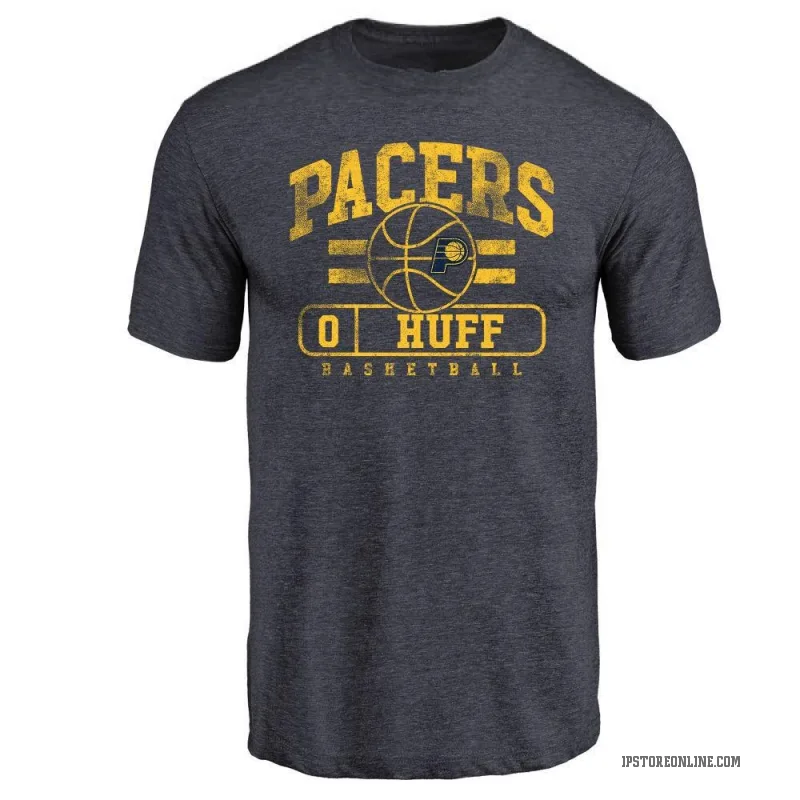 Jay Huff Youth Navy Indiana Pacers Baseline T-Shirt