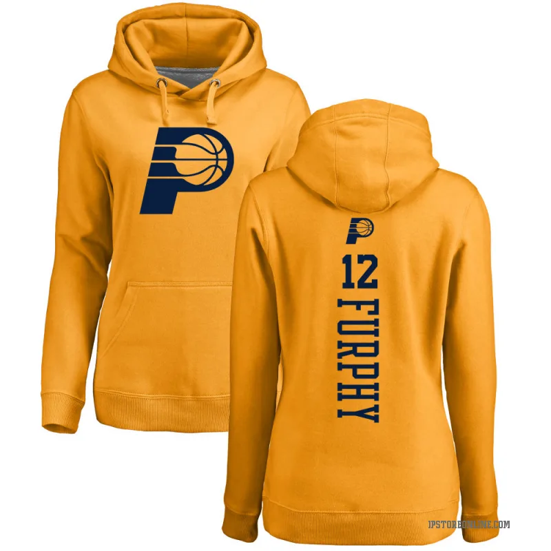 Johnny Furphy Women's Gold Indiana Pacers Branded One Color Backer Pullover Hoodie