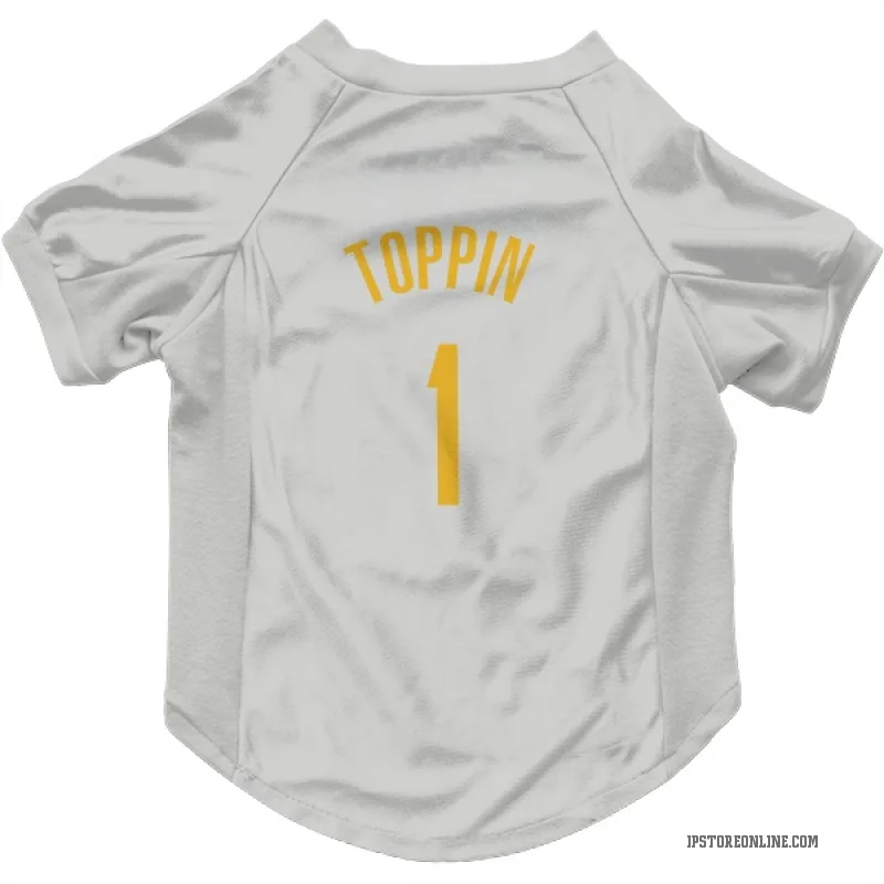Obi Toppin  Navy Indiana Pacers  Cat & Dog Pet Jersey