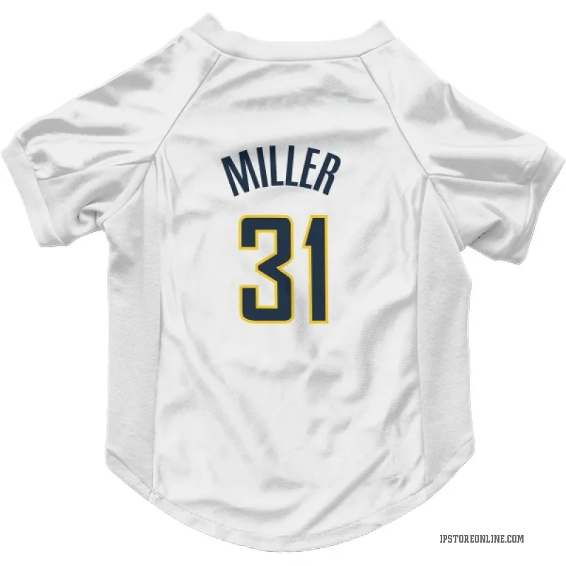 Reggie Miller White Indiana Pacers Cat & Dog Pet Jersey