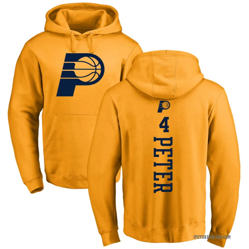 Taelon Peter Youth Gold Indiana Pacers Branded One Color Backer Pullover Hoodie