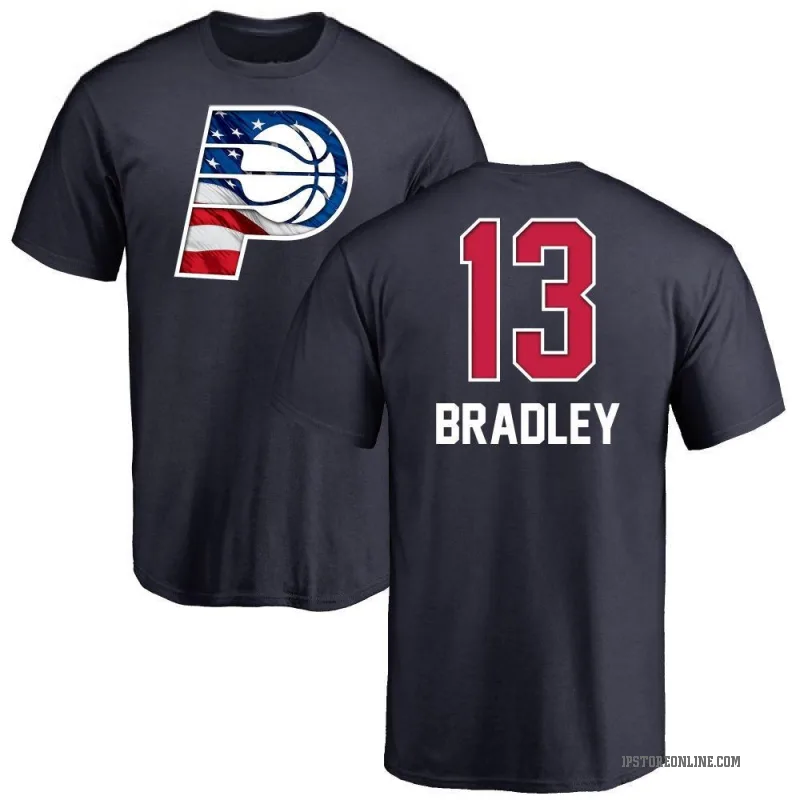 Tony Bradley Men's Navy Indiana Pacers Name and Number Banner Wave T-Shirt