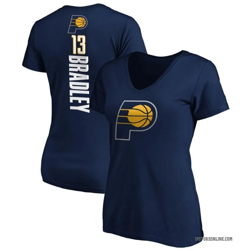 Tony Bradley Women's Navy Indiana Pacers Backer T-Shirt
